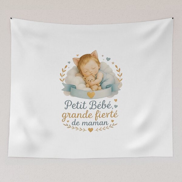 Item preview, Petit Bébé Grande Fierté De Maman Shirt, French Baby Quote Graphic Tee, Cute New Mom Gift, Baby Shower Present, Vintage Comfort Colors designed and sold by fimacurtuse.