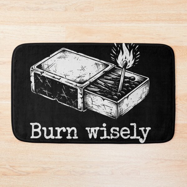 Item preview, Burn Wisely Vintage Matchbox Minimalist Black T-Shirt | NeoSeinen designed and sold by NeoSeinen.