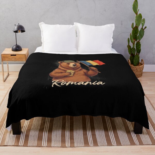 Item preview, Romania Brown Bear Romanian Flag Sarmale Cabbage Roll Mascot designed and sold by Enea Kelo.