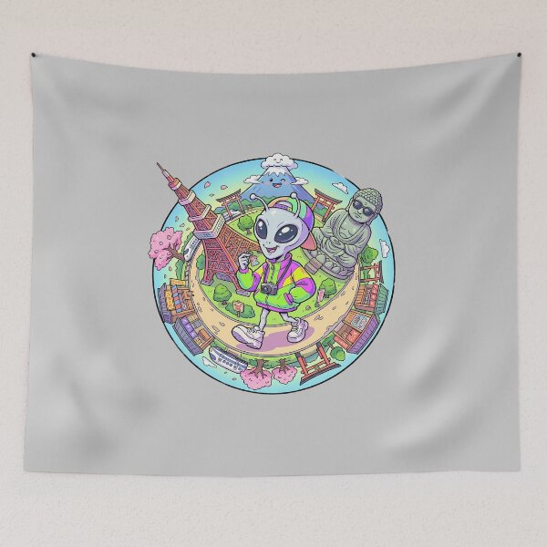 Item preview, Alien Tourist Vacation Sightseeing in Japan designed and sold by Sunkhung.