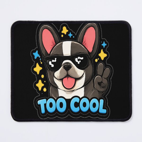 Item preview, Too Cool French Bulldog Sticker | Cute Frenchie Dog with Sunglasses | Kawaii Dog Lover Gift designed and sold by WOWART69.