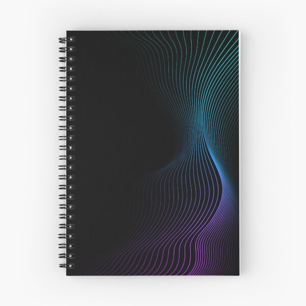 Item preview, Cyberpunk Neon Waves Abstract Line Art designed and sold by Verantia.