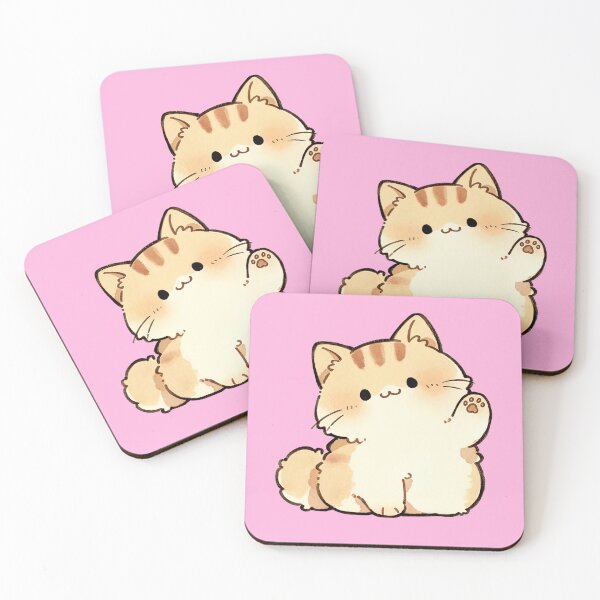 Item preview, Cute Waving Tabby Kitten Illustration designed and sold by jianina-alondra.