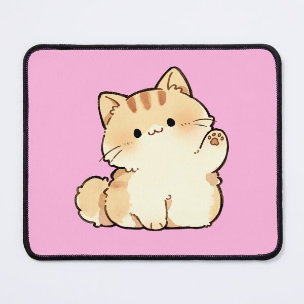 Item preview, Cute Waving Tabby Kitten Illustration designed and sold by jianina-alondra.
