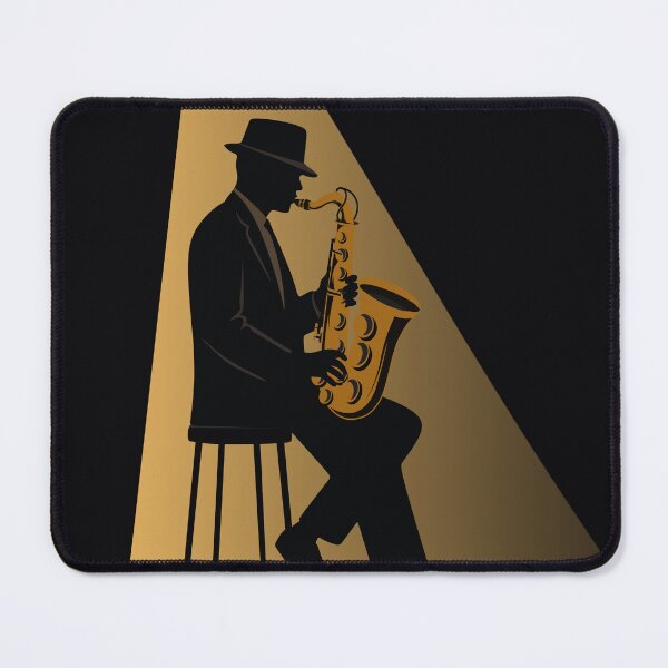 Item preview, Jazz Under the Spotlight | Minimalist Saxophone Illustration | Noir Jazz Music Print | Mid Century Modern Design designed and sold by Studio pod Burom.
