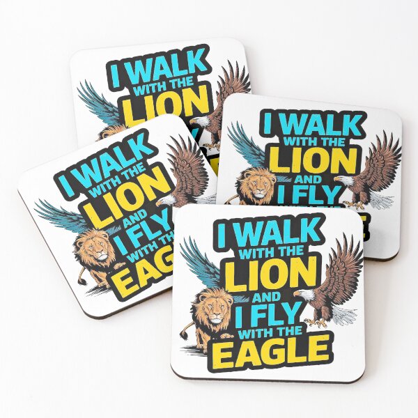Item preview, I Walk with the Lion And I Fly with the Eagle designed and sold by DBM Photo Art 1.