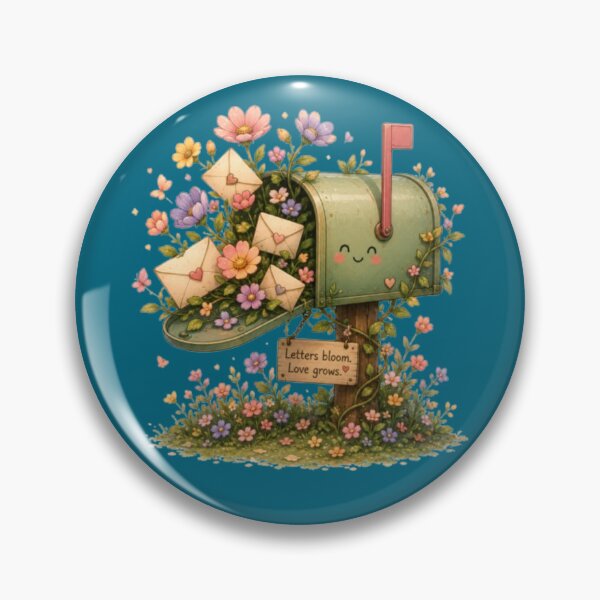 Item preview, Letters Bloom Love Grows Cute Mailbox Flowery Love Letters Art designed and sold by Miheerala.