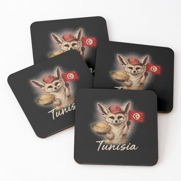Item preview, Tunisia Fennec Fox Tunisian Flag Couscous Bowl Mascot designed and sold by Enea Kelo.