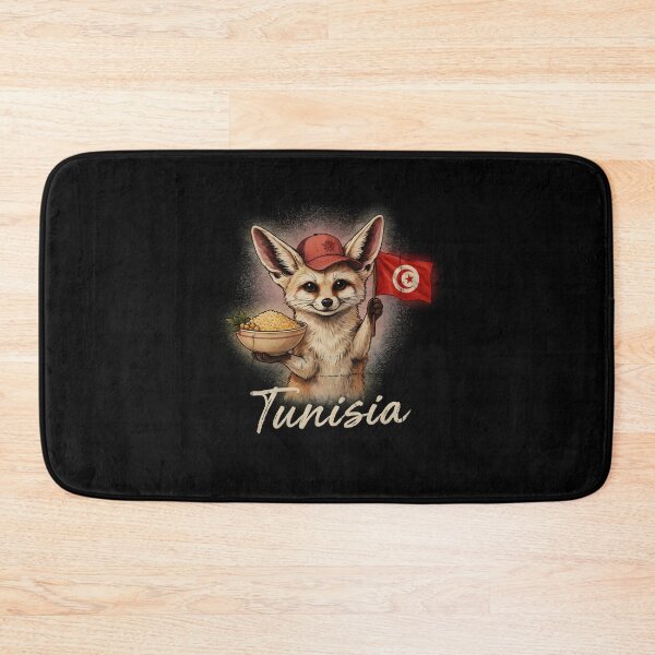 Item preview, Tunisia Fennec Fox Tunisian Flag Couscous Bowl Mascot designed and sold by Enea Kelo.