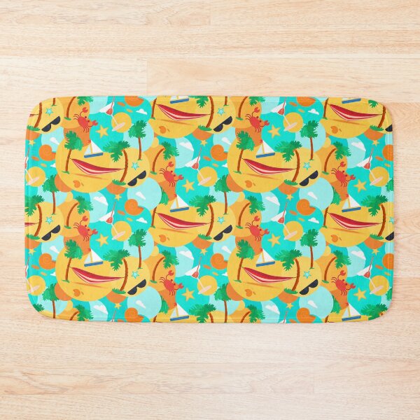 Item preview, Tropical Beach Seamless Pattern designed and sold by KAYJAY DESIGNS.