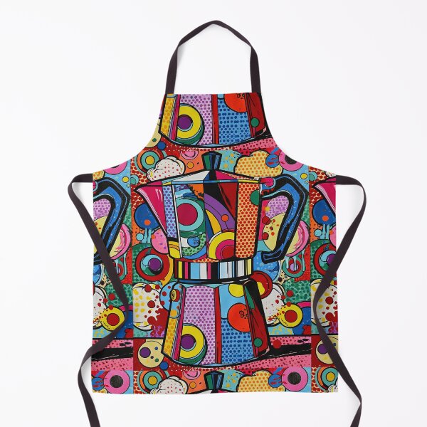 Item preview, Pop Art Moka Pot | Colorful Espresso Coffee Maker Illustration | Modern Kitchen Art for Coffee Lovers designed and sold by Kybruno's Creations.