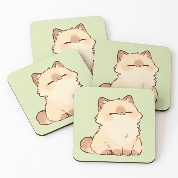 Artikelvorschau, Cute Smiling Fluffy Kitten Illustration entworfen und verkauft von jianina-alondra.