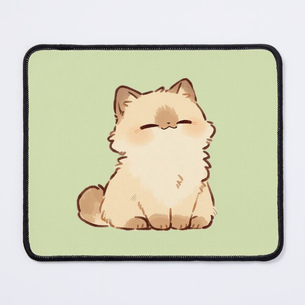 Artikelvorschau, Cute Smiling Fluffy Kitten Illustration entworfen und verkauft von jianina-alondra.