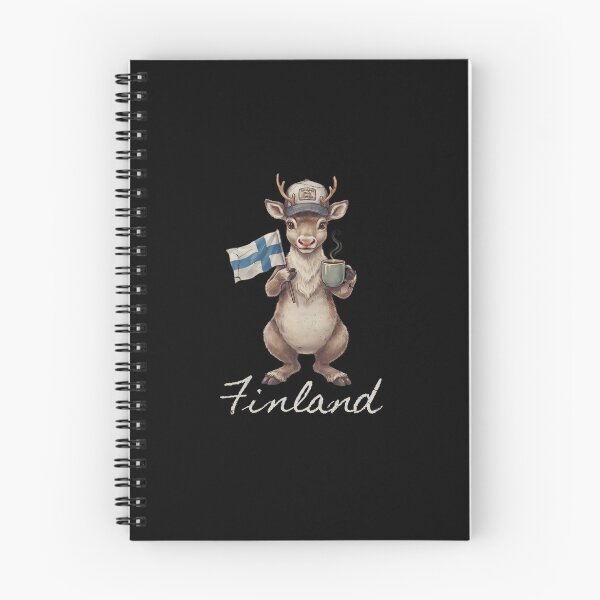 Item preview, Finland Reindeer Finnish Flag Hot Coffee Kahvi Mug Mascot designed and sold by Enea Kelo.
