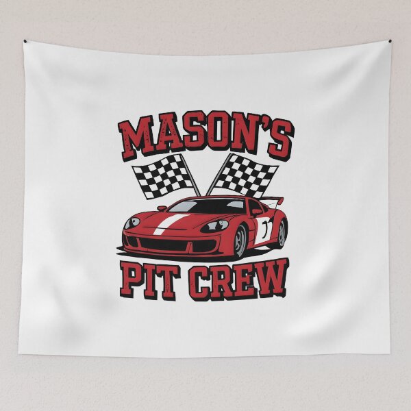 Item preview, Mason's Pit Crew Shirt, Race Car Graphic Tee, Custom Racing Team Gift, Kids Racing Fan Shirt, Vintage Motorsport Comfort Colors designed and sold by fimacurtuse.