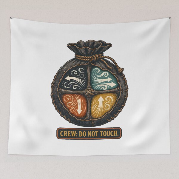 Item preview, The Odyssey - Crew, Do Not Touch the Wind Bag designed and sold by Fenay Designs.