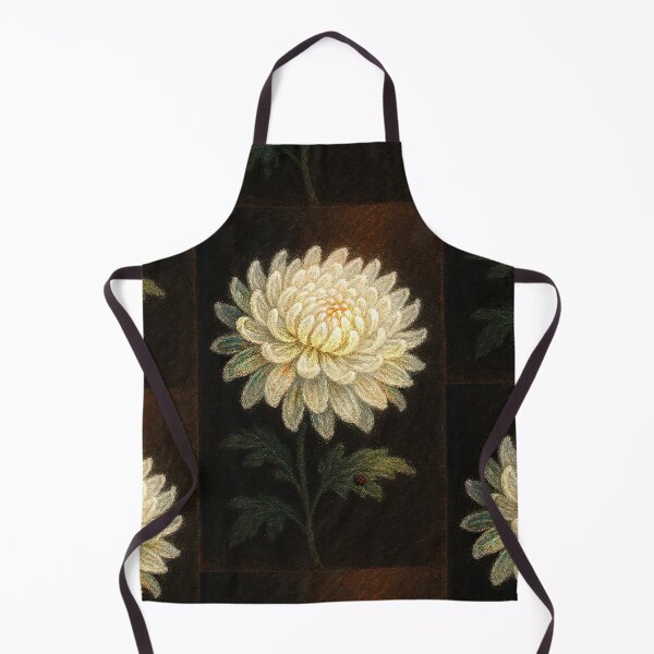 Item preview, White chrysanths, chrysanthemum, pastel drowing designed and sold by Mevissart.