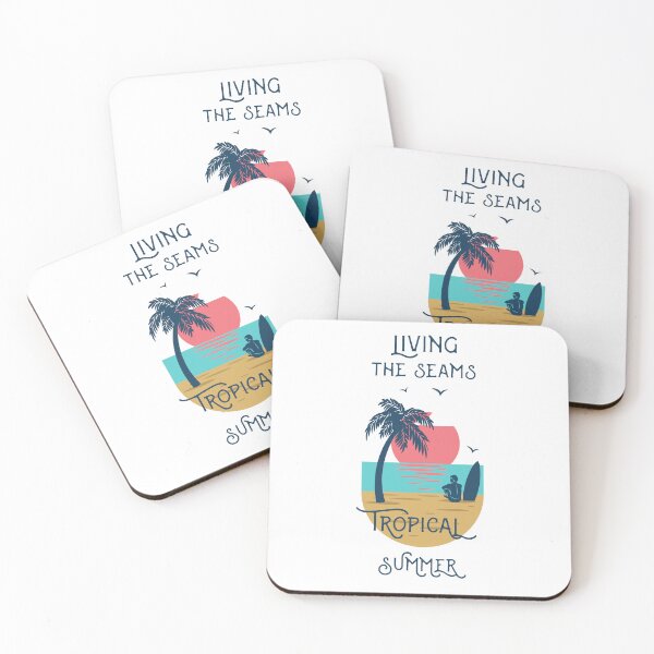 Item preview, Living The Seams Tropical Summer Art designed and sold by AhinoraArtShop.