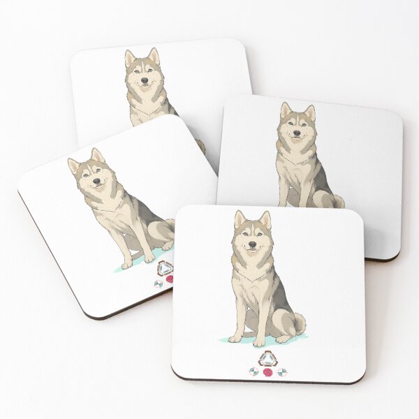 Item preview, Majestic Siberian Husky Dog Portrait | Beautiful Blue Eyes Husky Art designed and sold by Whimsy Trail Co.
