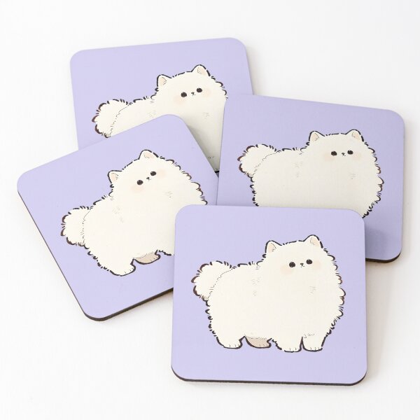 Item preview, Fluffy White Pomeranian Standing Cute designed and sold by jianina-alondra.