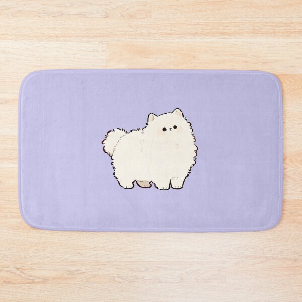 Item preview, Fluffy White Pomeranian Standing Cute designed and sold by jianina-alondra.