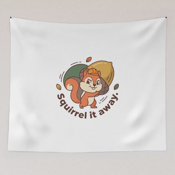 Item preview, Cute Squirrel It Away Funny Autumn Acorn designed and sold by mackartist.