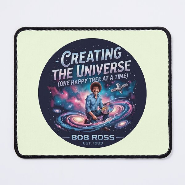 Item preview, Bob Ross "Creating the Universe" Cosmic Art designed and sold by Karamram Studio.