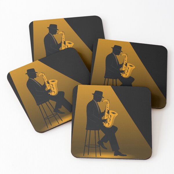Item preview, Jazz in the Spotlight | Minimalist Saxophone Illustration | Noir Jazz Music Print | Modern Jazz Art designed and sold by Studio pod Burom.