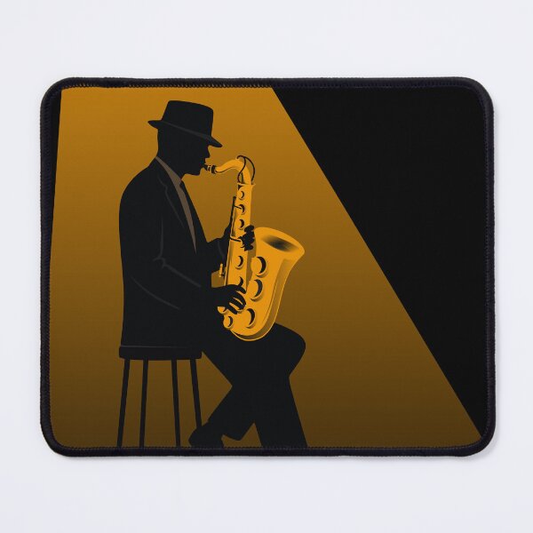 Item preview, Jazz in the Spotlight | Minimalist Saxophone Illustration | Noir Jazz Music Print | Modern Jazz Art designed and sold by Studio pod Burom.