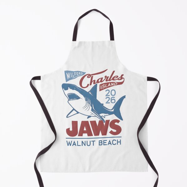Item preview, JAWS Walnut Beach Vintage Shark Shirt, Charles Island 2026 Retro Beach Graphic, Milford Connecticut Coastal Summer Ocean Tourist Gift designed and sold by Blebaylem.