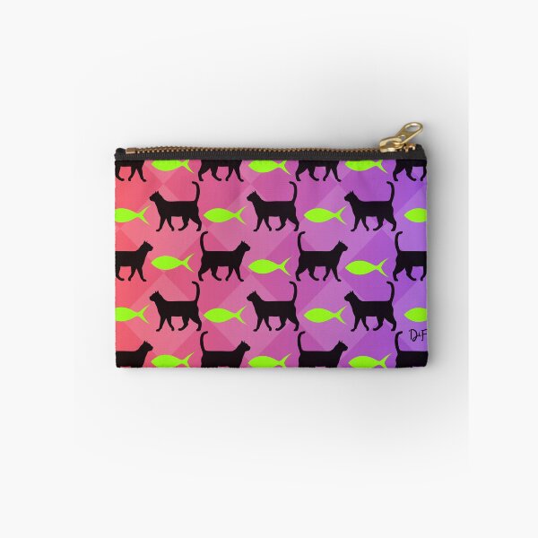 Item preview, Pattern Halloween - Cats and fishes 2 colors designed and sold by DiFraia Studio.