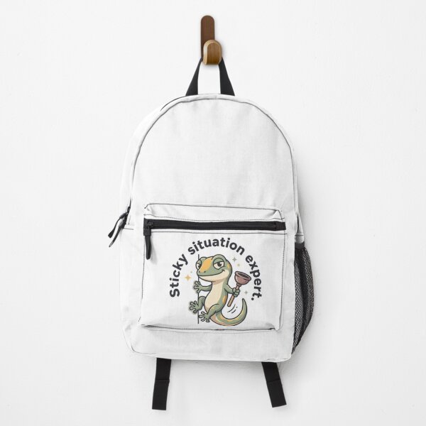 Item preview, Funny Sticky Situation Expert Cute Gecko Lizard designed and sold by mackartist.