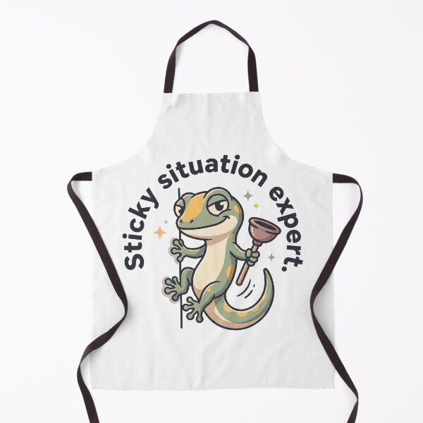 Item preview, Funny Sticky Situation Expert Cute Gecko Lizard designed and sold by mackartist.