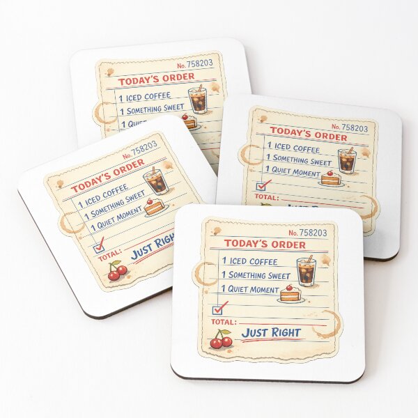 Item preview, Iced Coffee and Something Sweet Guest Check designed and sold by Doodle Souq.