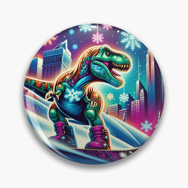 Item preview, DINOSAUR PLAYING SKATEBOARD designed and sold by Catalina Kate.
