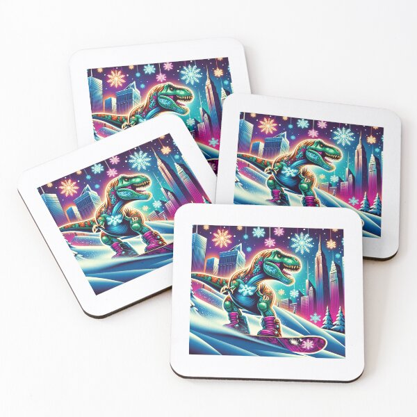 Item preview, DINOSAUR PLAYING SKATEBOARD designed and sold by Catalina Kate.