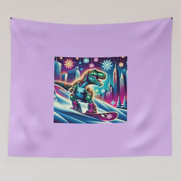 Item preview, DINOSAUR PLAYING SKATEBOARD designed and sold by Catalina Kate.