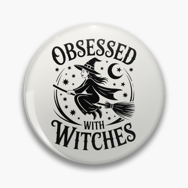 Item preview, Obsessed with Witches – Cute Halloween Witch Design designed and sold by Jollys-ArtShop.
