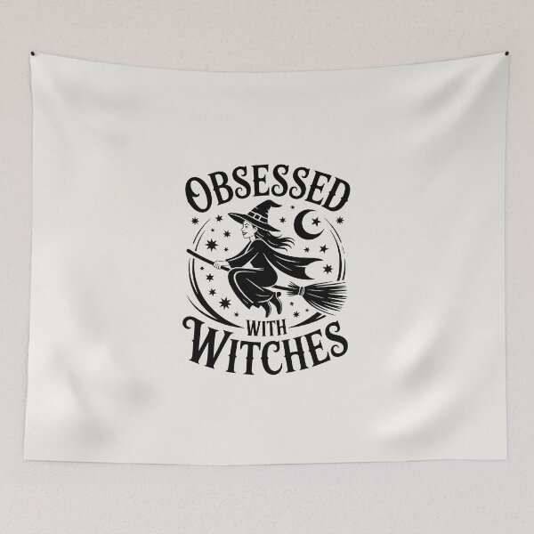 Item preview, Obsessed with Witches – Cute Halloween Witch Design designed and sold by Jollys-ArtShop.