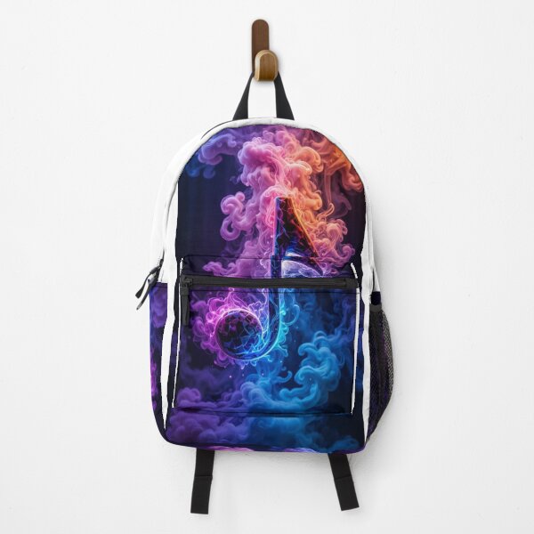 Item preview, Colorful Neon Music Note Smoke art designed and sold by MixsyM.