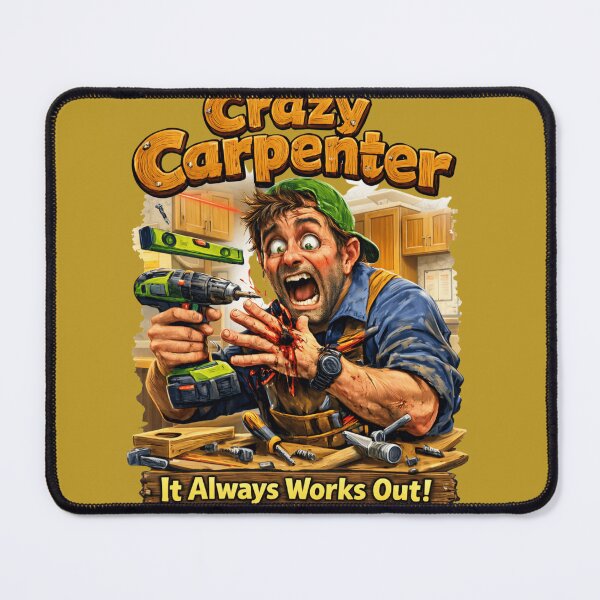 Item preview, Crazy Carpenter – It Always Works Out! designed and sold by MKNDESIGN.