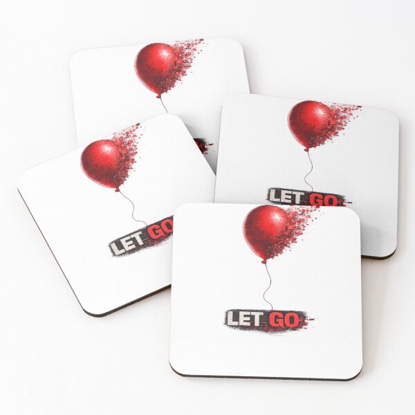 Item preview, LET GO – Glitch Balloon Dark Minimalist Design designed and sold by UnglaublichGut.