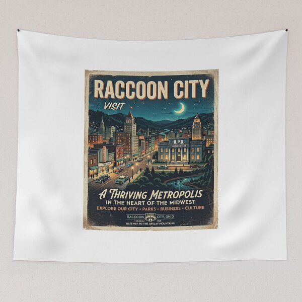 Item preview, Visit Raccoon City designed and sold by Bad-Decisions-Designs.
