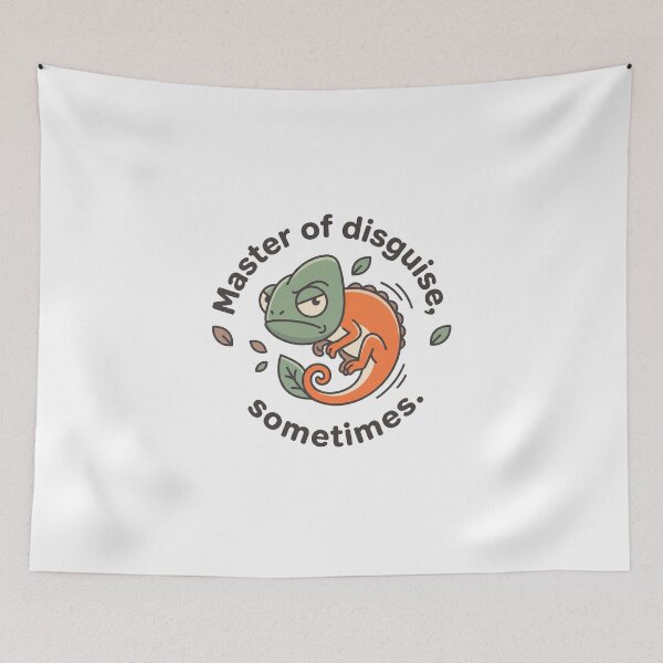 Item preview, Cute Chameleon Master of Disguise designed and sold by mackartist.
