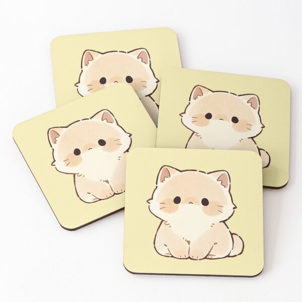Artikelvorschau, Cute Cream Kitten Sitting Illustration entworfen und verkauft von jianina-alondra.