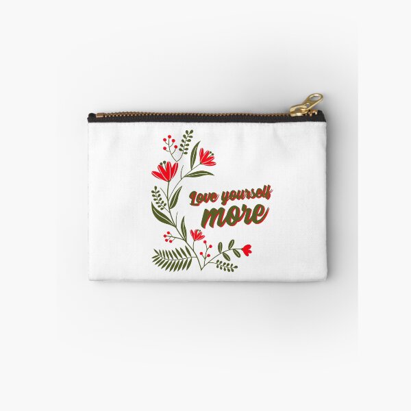 Item preview, Love Yourself More Floral Quote designed and sold by AhinoraArtShop.