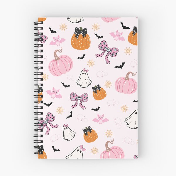Item preview,  Cute Pink Halloween Seamless Pattern – Ghost, Pumpkin, Bow & Cauldron, Kawaii Autumn Design  Açıklama designed and sold by BigDigital.