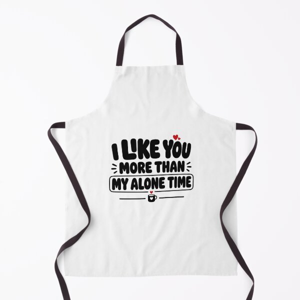 Item preview, I Like You More Than My Alone Time | Introvert Love Typography Sticker designed and sold by Lovestickerco.