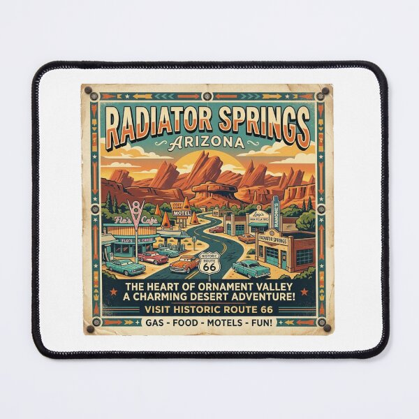 Item preview, Visit Radiator Springs And See Historic Route 66 designed and sold by Bad-Decisions-Designs.