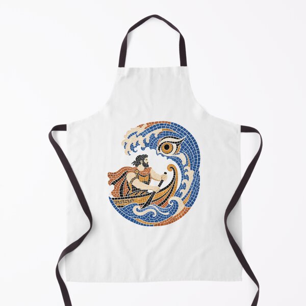 Item preview, The Odyssey - Mosaic Hero Against the Sea designed and sold by Fenay Designs.
